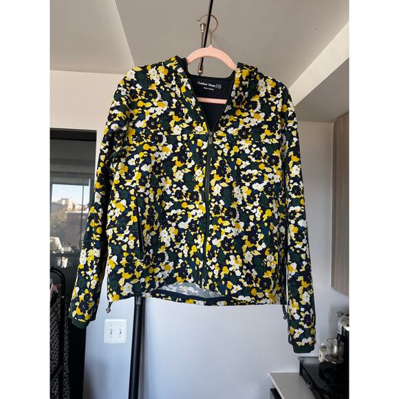 Outdoor Voices RecTrek Hoodie Jacket Floral Size M Windbreaker Fall - Picture 3 of 7